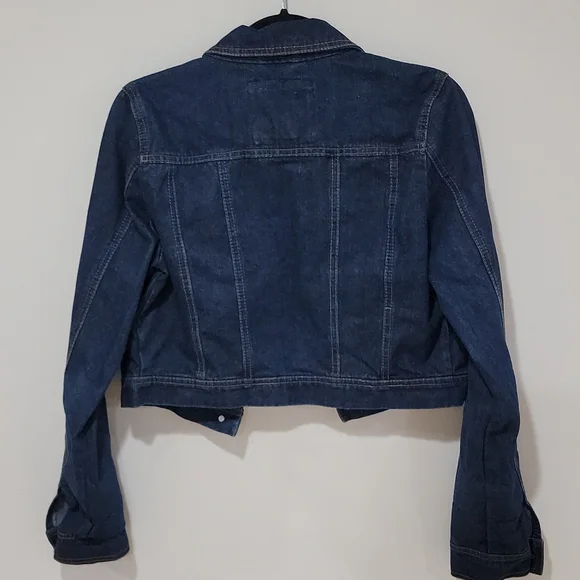 Mossimo Supply & Co. Crop denim jacket size Medium - Picture 3 of 3